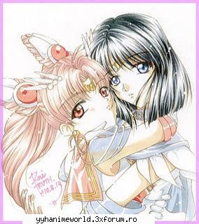 Sailor Saturn and Sailor Chibi Moon - cele doua prieten - ღ��.♥.�� Sailor Moonღ��.♥.��